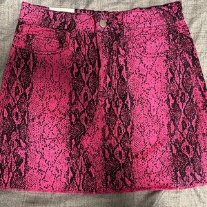 Pink print skirt (fashion nova)